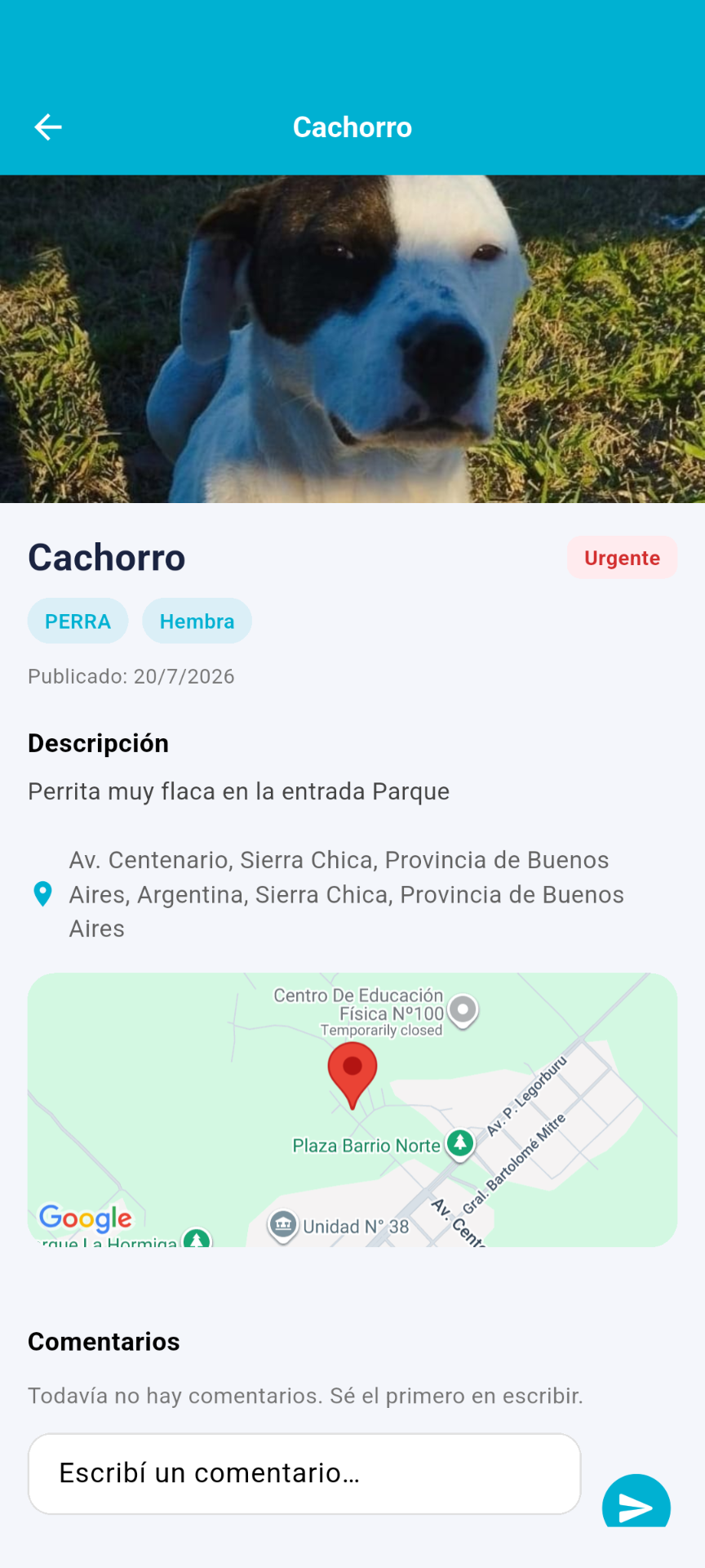 Captura: Mapa de ayuda
