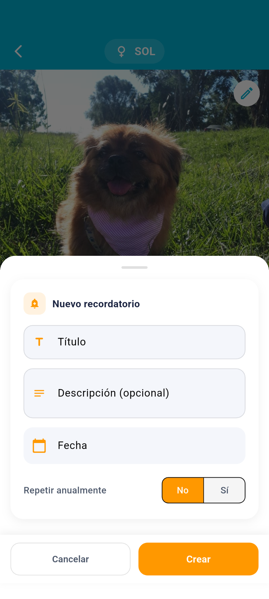 Captura: Vacunas y recordatorios